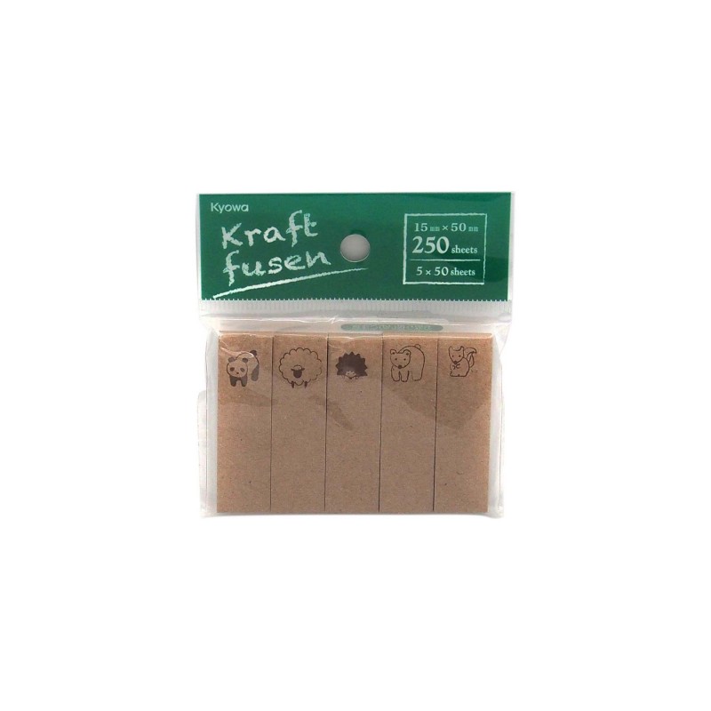 Kraft Memo Pad 15x50mm 5pcs